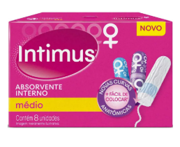 ABSORVENTE INTERNO INTIMUS MÉDIO 8und