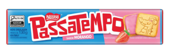 BISCOITO RECHEADO PASSATEMPO MORANGO 130g