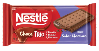 BISCOITO NESTLÉ CHOCOTRIO CHOCOLATE 90g