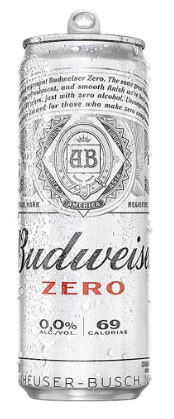 CERVEJA BUDWEISER ZERO LATA 350ml