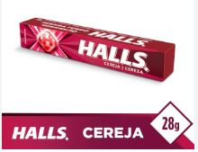 PASTILHA HALLS CEREJA 28G