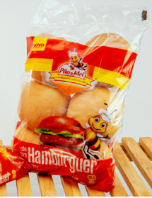 PÃO DE HAMBURGUER PÃO E MEL S/ GERGELIN 330G