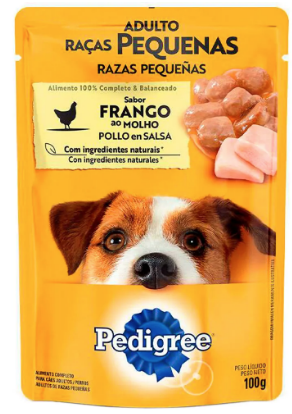 RAÇÃO PEDIGREE ADULTO RAÇAS PEQUENAS FRANGO 100g