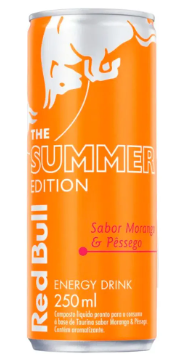 ENERGÉTICO RED BULL MORANGO E PÊSSEGO 250ML
