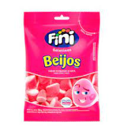 BALA DE GELATINA FINI BEIJOS DE MORANGO 90g