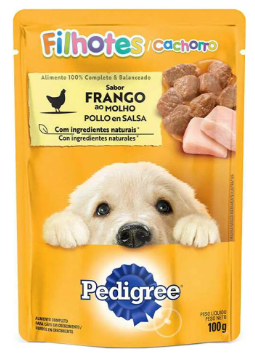 RACAO P/CÃES FILHOTES PEDIGREE FRANGO 100g