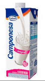 LEITE UHT CAMPONESA INTEGRAL 1L