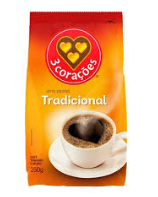 CAFÉ 3 CORAÇÕES TRADICIONAL SACHÊ 250g