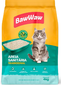 BAW WAW AREIA SANITÁRIA TRADICIONAL 4kg