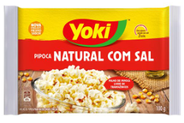 PIPOCA DE MICRO-ONDAS NATURAL C/SAL YOKI 100G