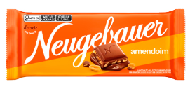 BARRA DE CHOCOLATE AO LEITE C/ AMENDOIM NEUGEBAUER 80g