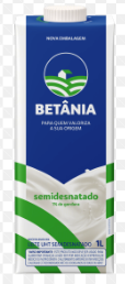 LEITE UHT SEMIDESNATADO BETANIA 1L