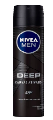 DESODORANTE NIVEA AERO DEEP CARVAO 150ML