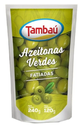 AZEITONA VERDE FATIADA TAMBAU 120G